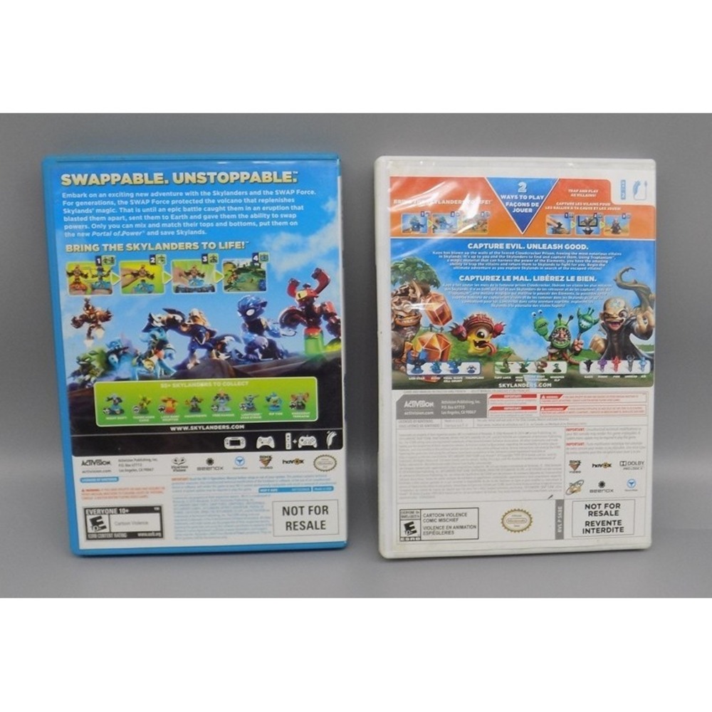 2 Skylanders Wii Games Trap Team & Swap Force Untested  Wii University - Picture 2 of 9